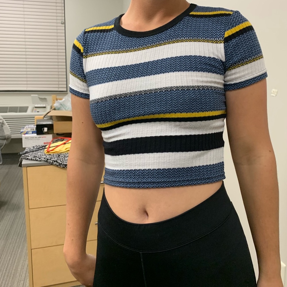 Striped crop top
